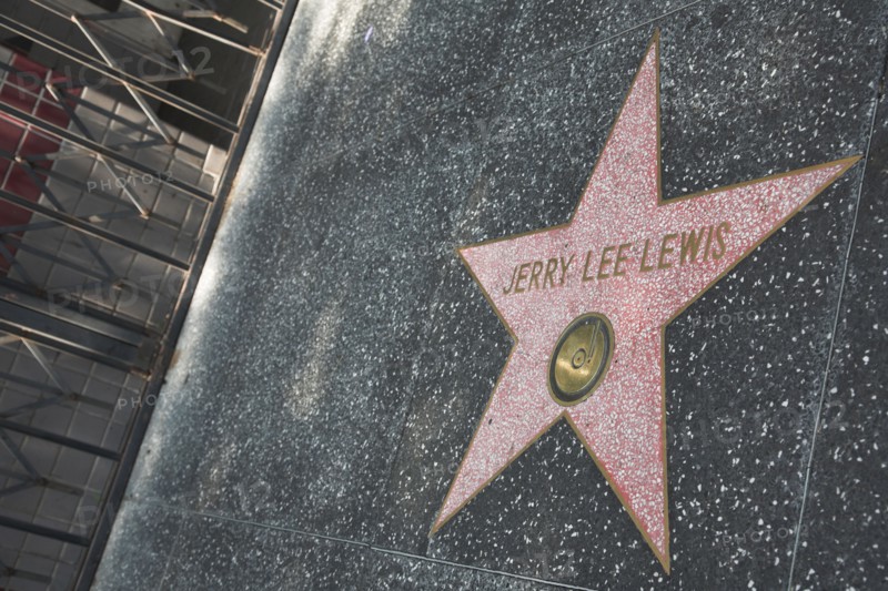 Hollywood Boulevard, Walk of Fame, stars / étoiles : Jerry Lee Lewis