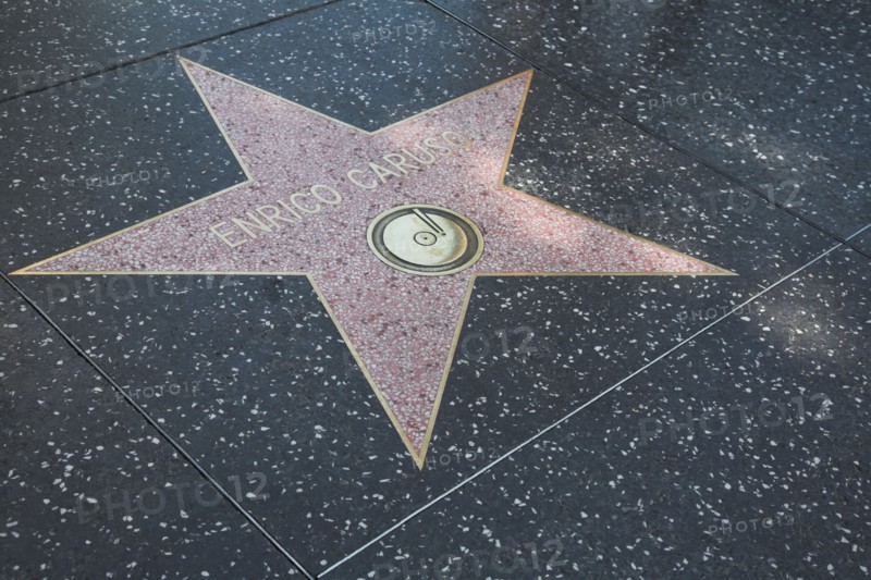 Hollywood Boulevard, Walk of Fame, stars / étoiles : Enrico Caruso