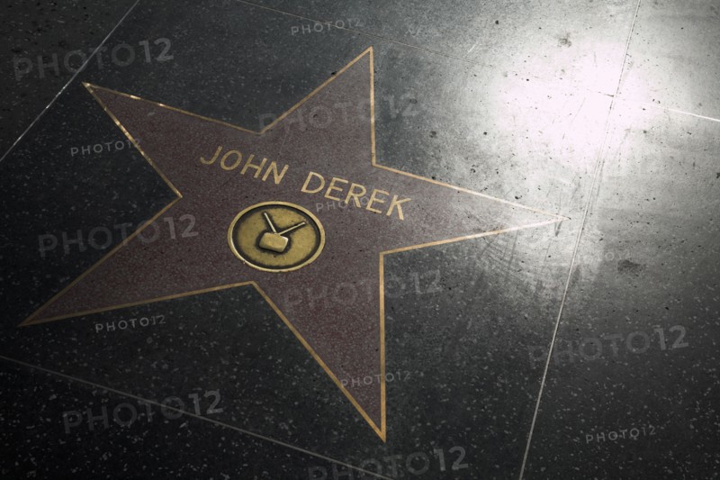 Hollywood Boulevard, Walk of Fame, stars / étoiles : John Derek