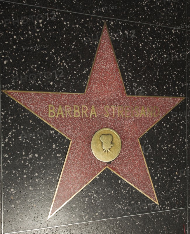 Hollywood Boulevard, Walk of Fame, stars / étoiles : Barbara Streisand