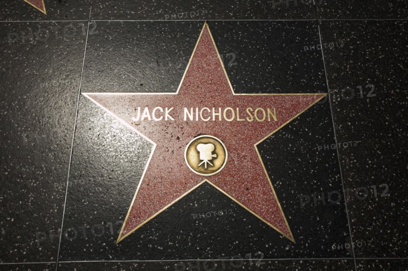 Hollywood Boulevard, Walk of Fame, stars / étoiles : Jack Nicholson