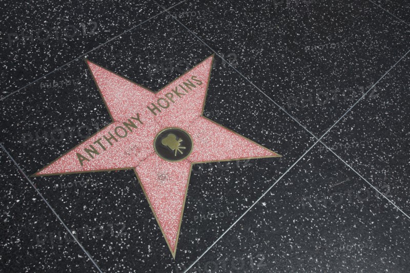 Hollywood Boulevard, Walk of Fame, stars / étoiles : Anthony Hopkins