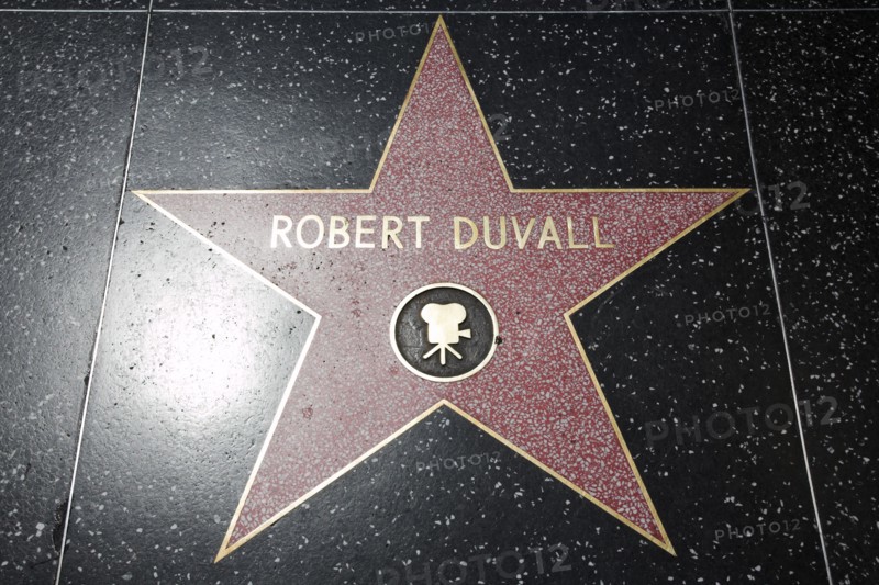 Hollywood Boulevard, Walk of Fame, stars / étoiles : Robert Duvall
