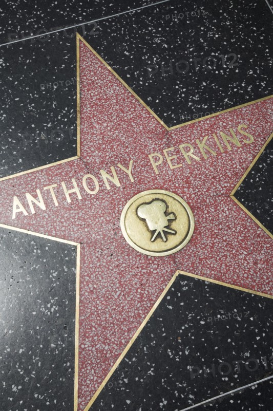Hollywood Boulevard, Walk of Fame, stars / étoiles : Anthony Perkins