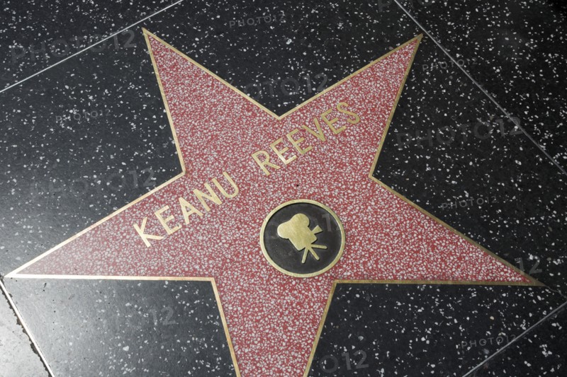 Hollywood Boulevard, Walk of Fame, stars / étoiles : Keanu Reeves