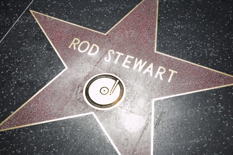 Hollywood Boulevard, Walk of Fame, stars / étoiles : Rod Stewart