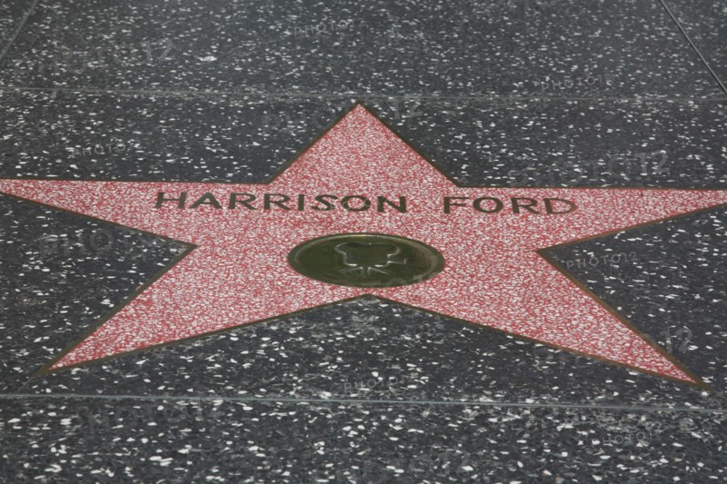 Hollywood Boulevard, Walk of Fame, stars / étoiles : Harrison Ford