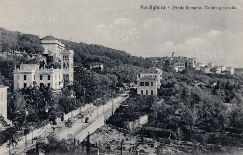 Carte postale ancienne de Bordighera (Italie)
