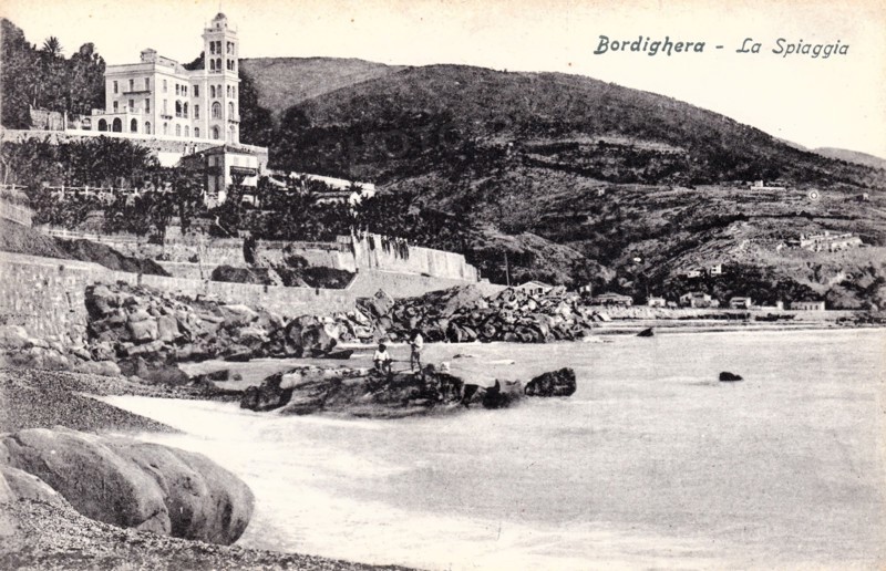 Carte postale ancienne de Bordighera (Italie)