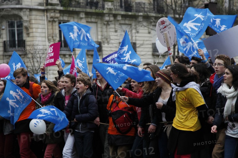 Manifestation contre le mariage pour tous