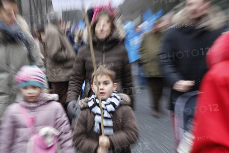 Manifestation contre le mariage pour tous