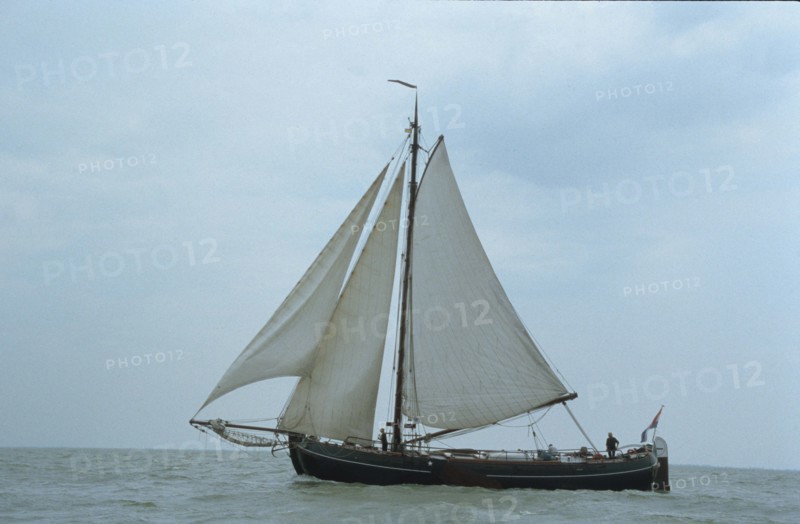 Sailing on Ijsselmeer, Holland