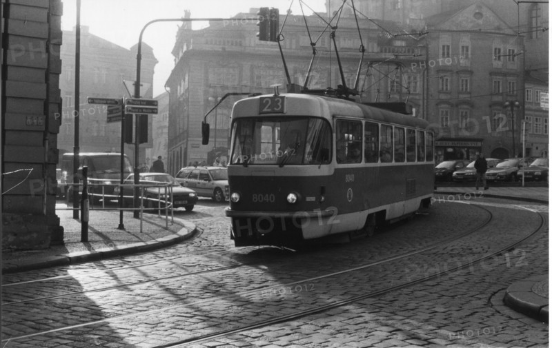 Tram in Prague, 1985