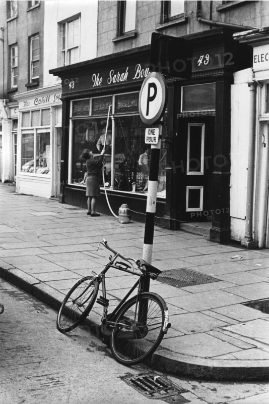 Cleaning shop front, Clonmel