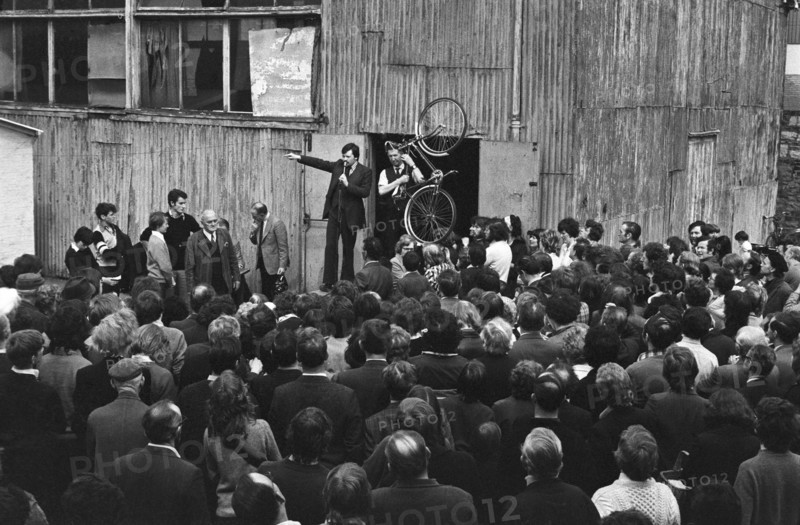 Bicycle auction, Kevin Street, Dublin