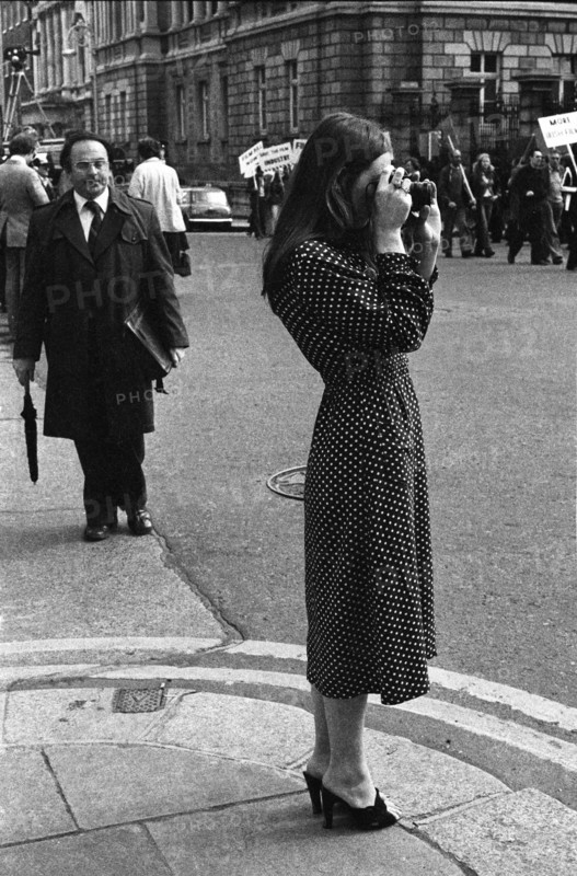 Watching film makers protest, Dublin