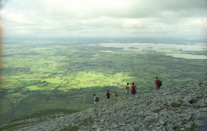 View from Nephin Beg mountain, County Mayo