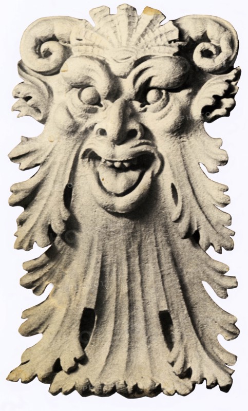 Wood carving in National Library building, Kildare Street, Dublin