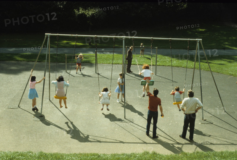 Swings, Phoenix Park, Dublin, Ireland