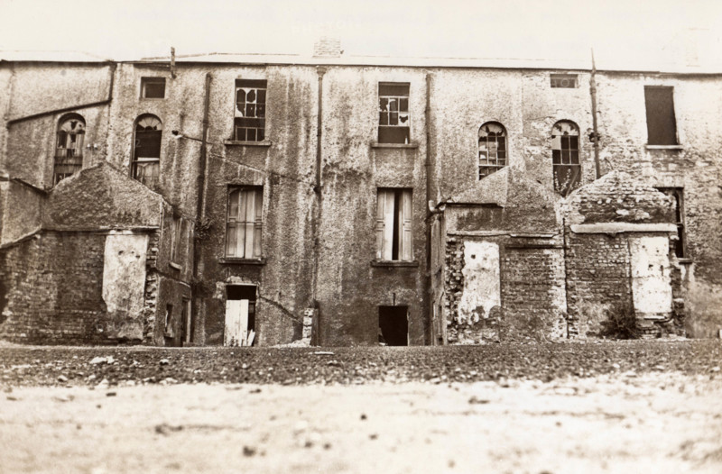 Wrecked houses, Sussex Street, Dublin