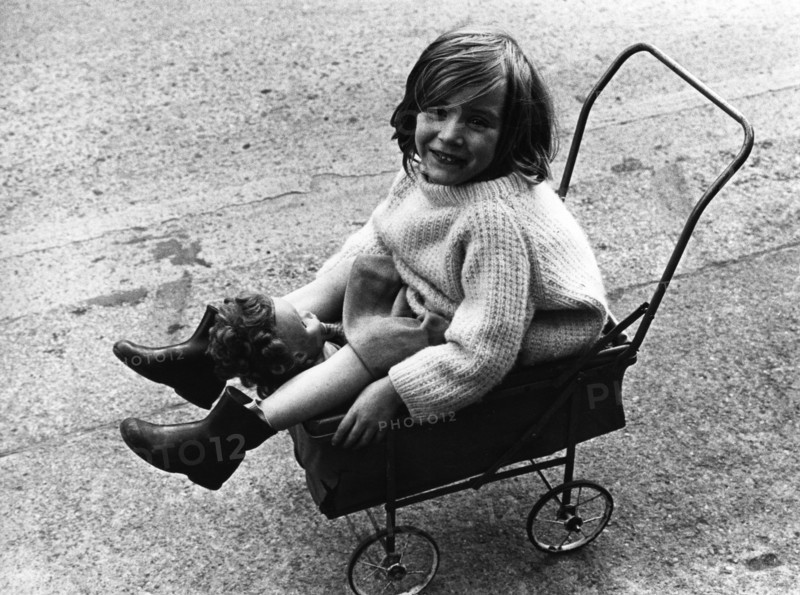 Charlemont Street, Dublin, girl with pram