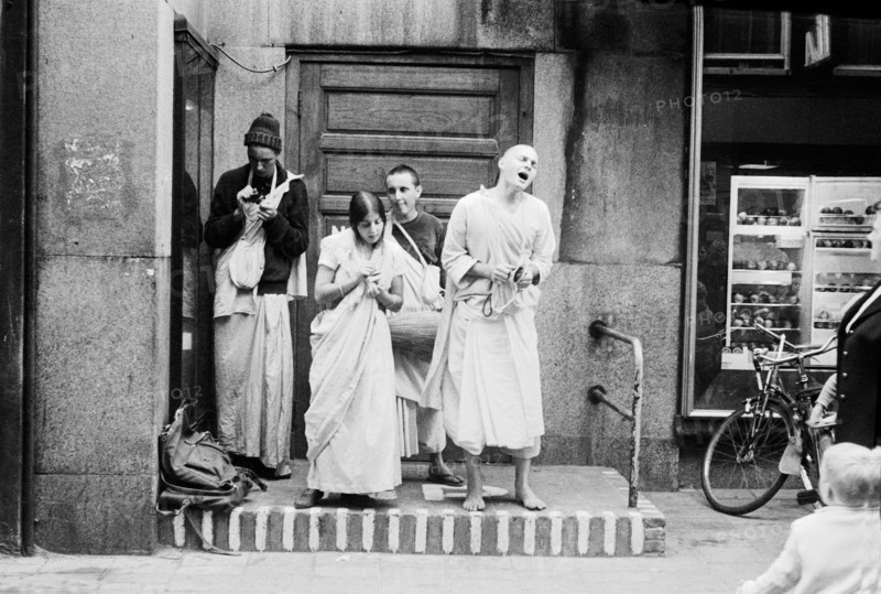 Membres de la secte Hare Krishna à Haarlem