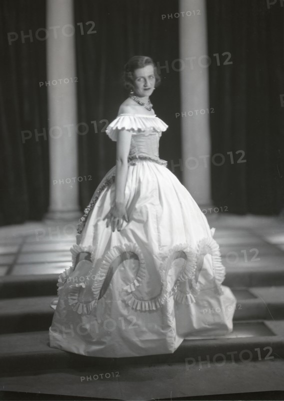 Madame Errazuriz wearing a dress designed by Lelong