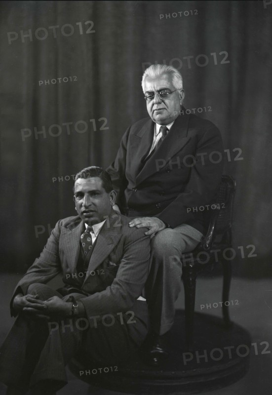 L'Aga Khan III avec son fils, le prince Ali Khan