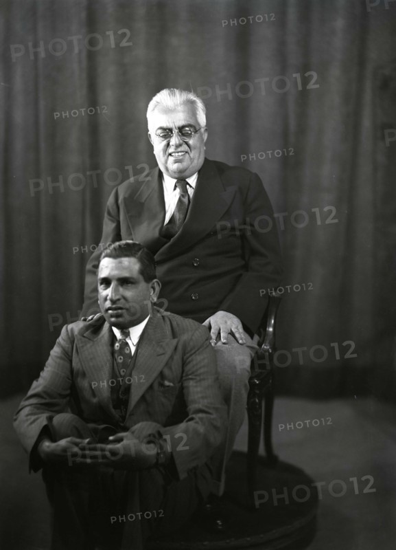 L'Aga Khan III avec son fils, le prince Ali Khan