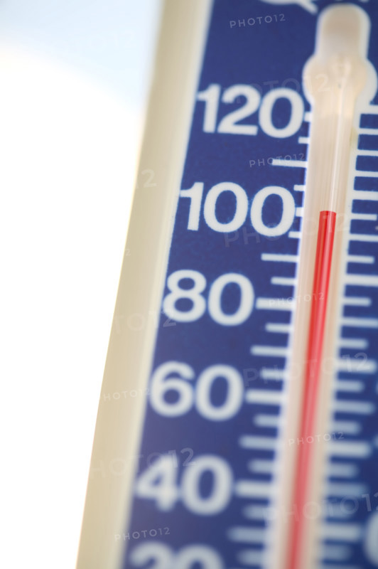 A very hot temperature.