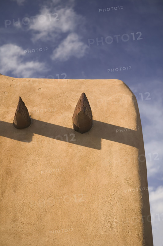 Adobe detail Santa Fe New Mexico.