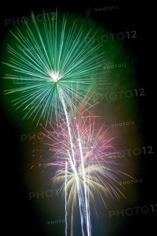 Colorful fireworks.