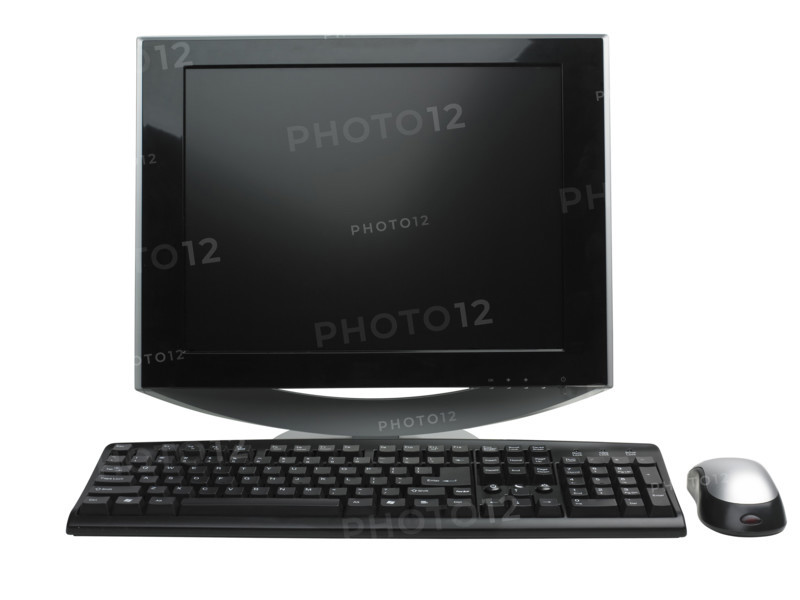 Still life of a desktop PC computer.