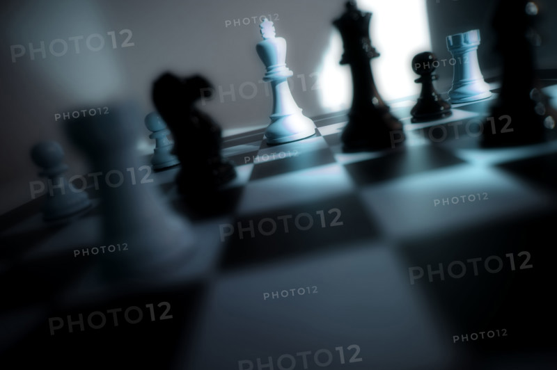 Still life of a chess game.