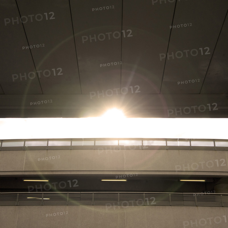 Architectural feature and the sun.