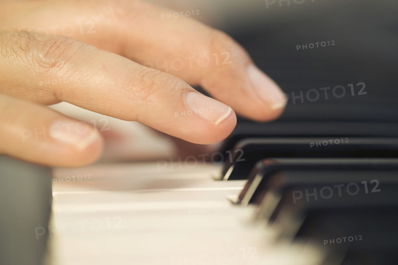 A man playing the piano.