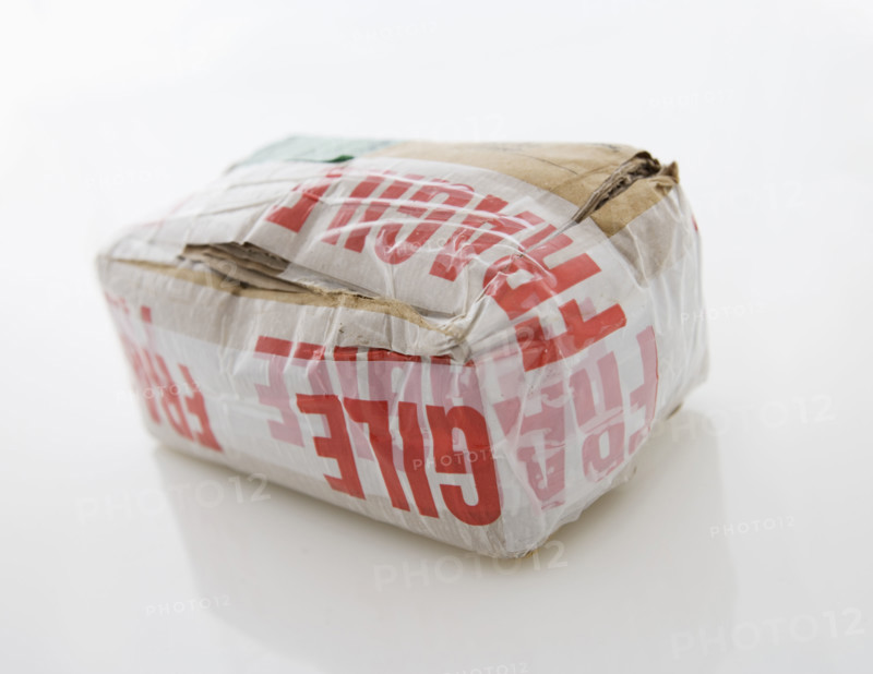 Bulky package with fragile tape.