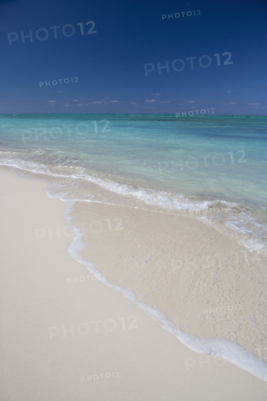 White sand beach.