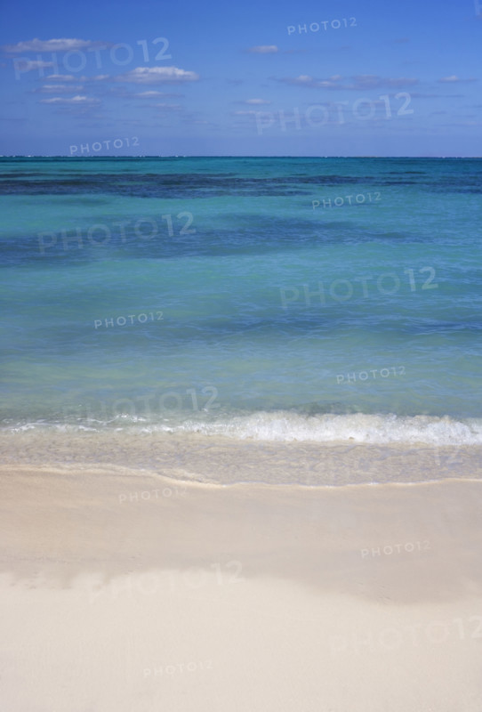 White sand beach.