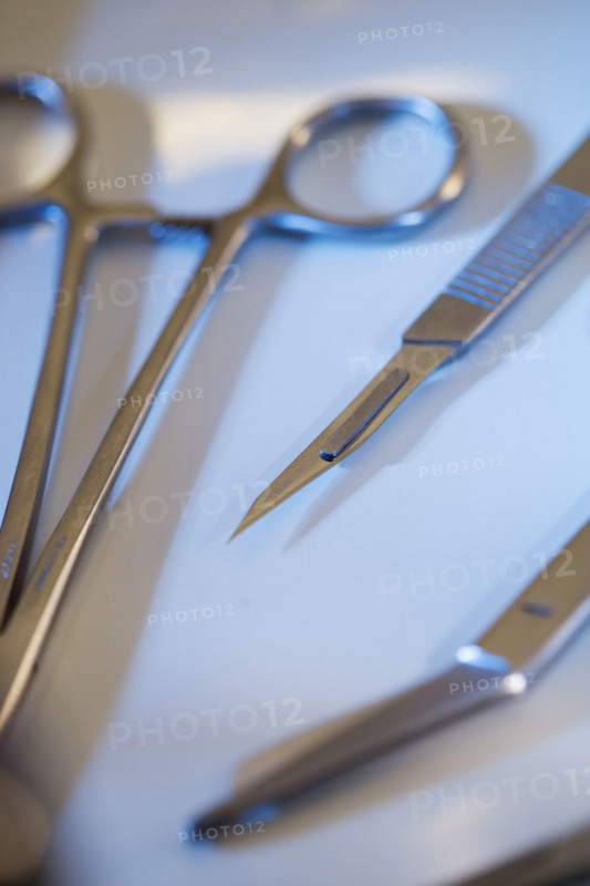 Still life of medical instruments.