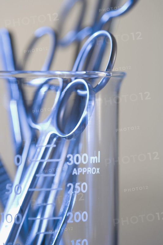 Still life of medical instruments.