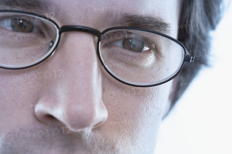 Closeup of male eyes.