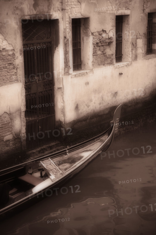Gondola in Venice Italy.
