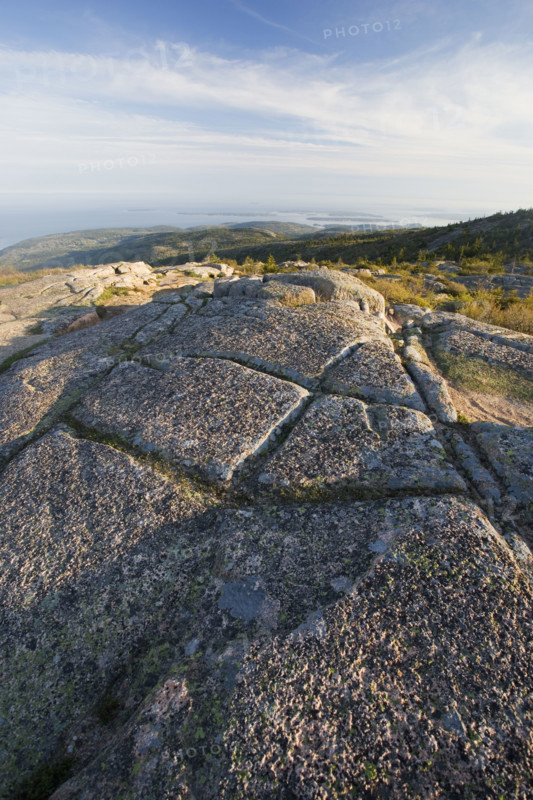 View from Cadillac Mountain Acadia Maine.