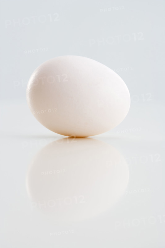 Closeup of a whole egg.