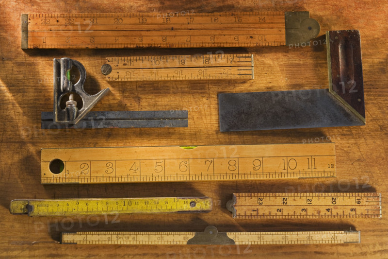 Antique rulers.