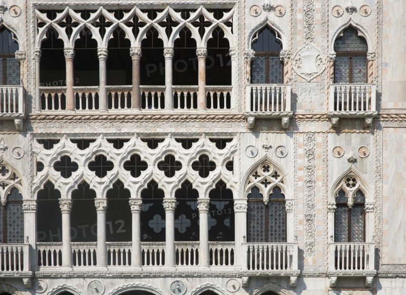 Ca' d'Oro palace on the Grand Canal Venice Italy.