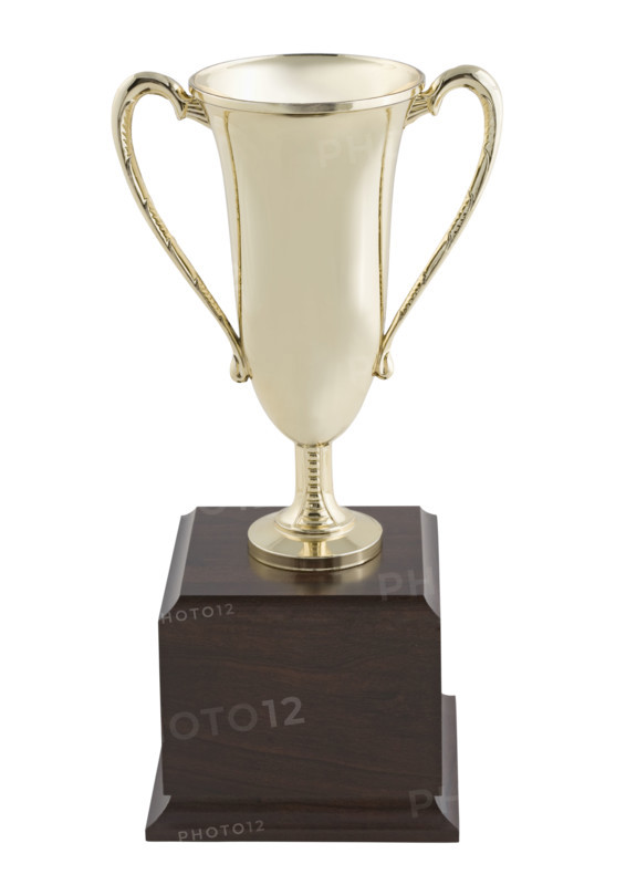 Closeup of a trophy.