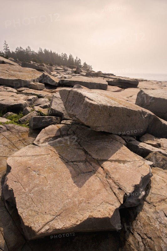 Rocky coast of Maine.
