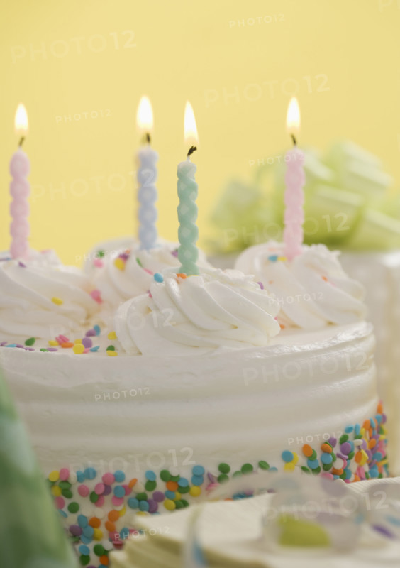 Cake and presents for special occasion.
